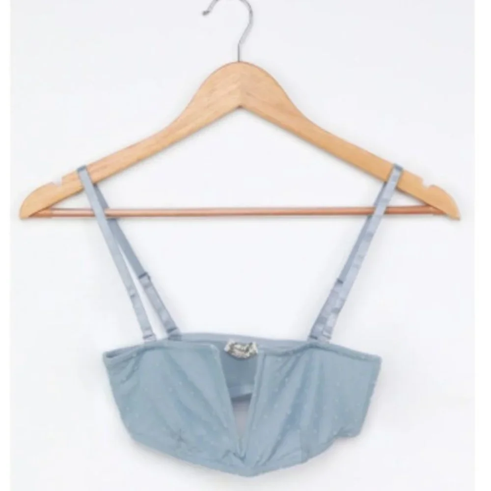 Free People‎ Sierra Wireless Convertible Bandeau Bralette Blue